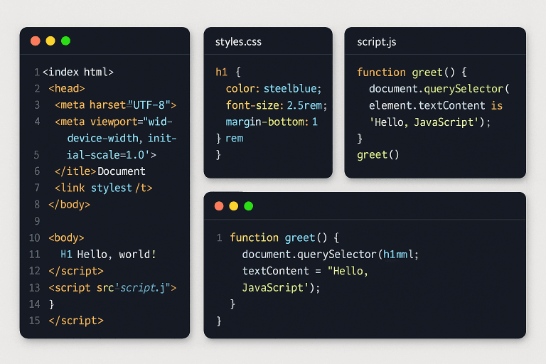 Espace de travail de l'éditeur de code moderne pour le développement web