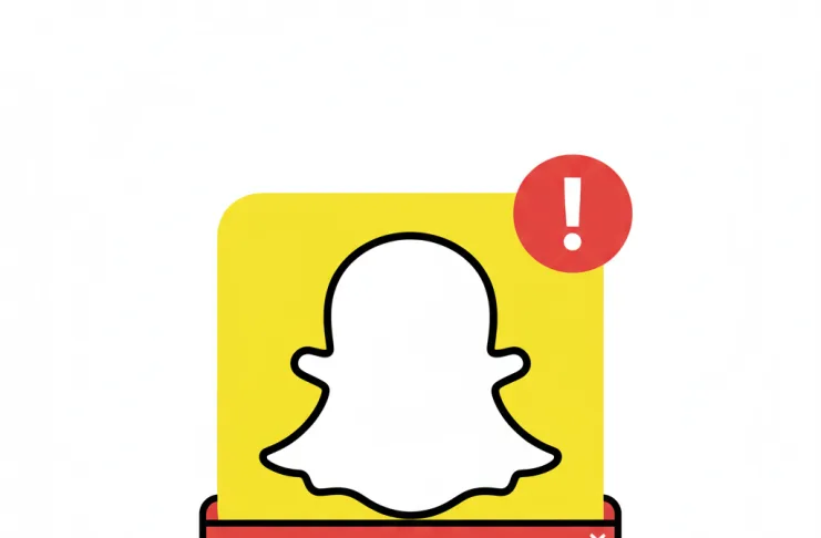 Snapchat app showing storage limit exceeded warning notification with upgrade prompt