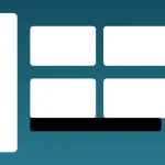 Graphic illustration of a web hosting control panel dashboard showing UI navigation menu and statistics cards, representing user-friendly VPS management interfaces like cPanel and Plesk