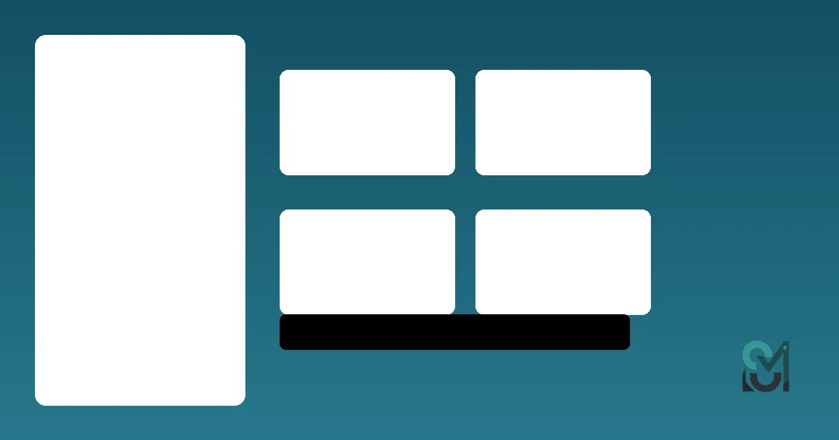 Graphic illustration of a web hosting control panel dashboard showing UI navigation menu and statistics cards, representing user-friendly VPS management interfaces like cPanel and Plesk