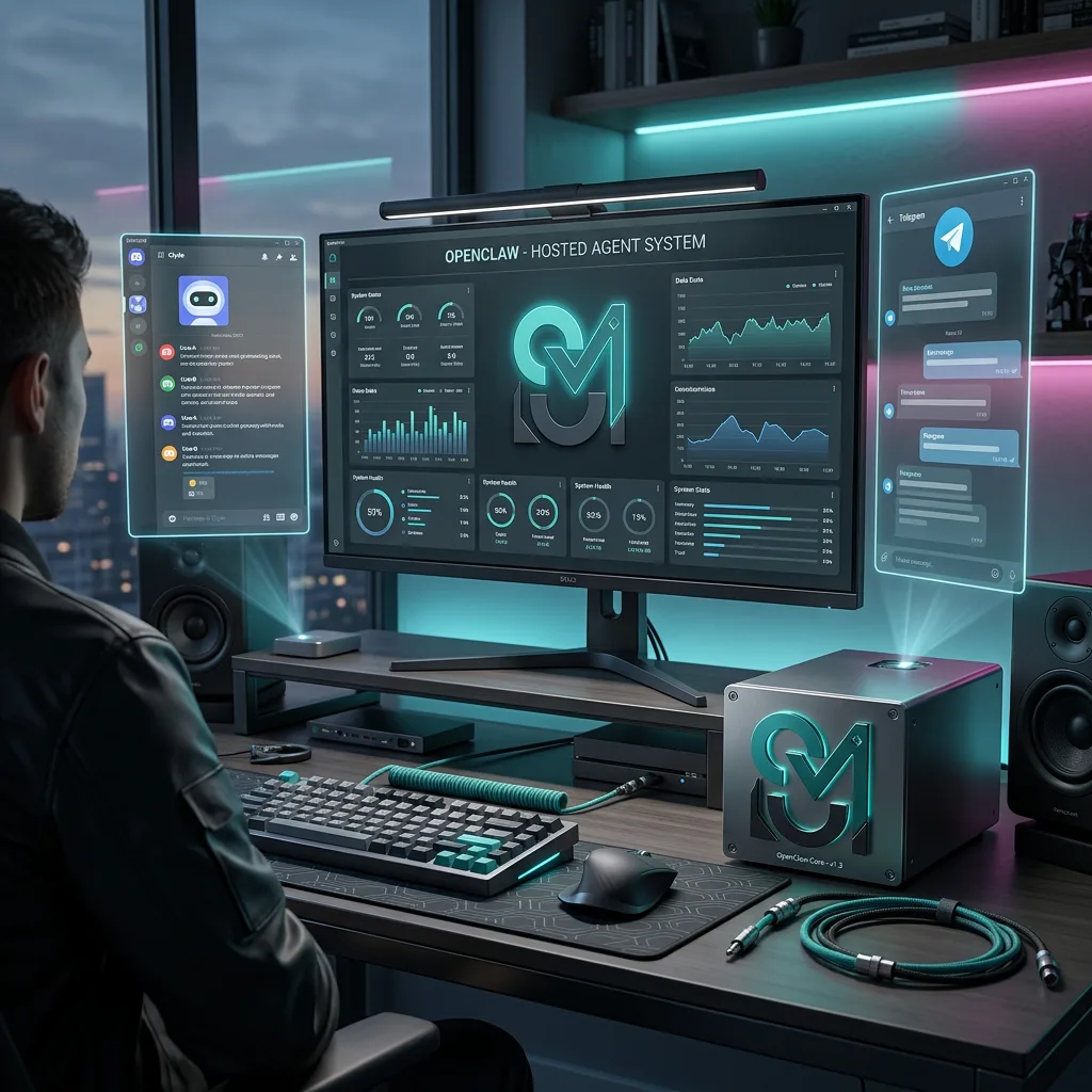OpenClaw workflow connecting Discord threads and Telegram topics through one AI gateway
