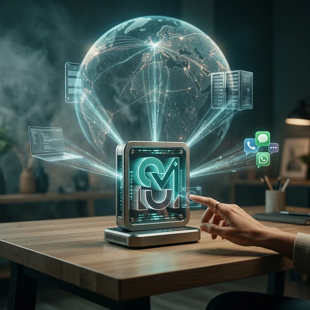 Future of OpenClaw self-hosted AI agents connecting phones, laptops, servers, and messaging apps