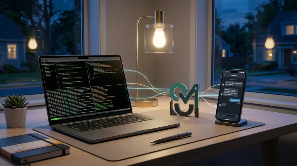 AI business dashboard showing revenue growth metrics and workflow automation analytics